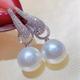 Pearl Drop Earrings Fine Jewelry Classic Precious Stylish Simple Earrings Jewelry White Sliver For Wedding Party 1 Pair