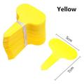 100pcs Garden Labels Plant Classification Sorting Sign Tag Ticket Plastic Writing Plate Board Plug In Card Colorful