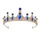 Children's Crown Headwear Flower Children's Crystal Handmade Hair Ornament Girl Crown Princess Birthday Band Stage Performance Photography