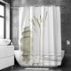 Shower Curtain With Hooks Suitable For Separate Wet And Dry Zone Divide Bathroom Shower Curtain Waterproof Oil-proof Modern and Classic Theme and Landscape