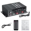 AK35 Home Amplifier 2 Channel Device Bluetooth 800 Surround Sound FM USB Remote Control Mini Digital HIFI Stereo Amplifier 5.0 W