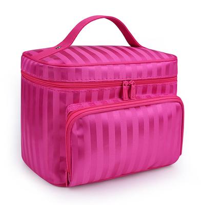 Cosmetic Bag With Top Handle, Fashion Zipper Makeup Bag, Cosmetic Organizer Travel Toiletry Bag