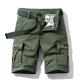 Men's Cargo Shorts Bermuda shorts Hiking Shorts Multi Pocket Plain Sports Outdoor Streetwear Cargo Shorts Shorts ArmyGreen Light Grey