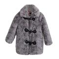 TAIAOJING Unisex Girls Jacket Child Winter Windproof Thicken Kids Warm Outerwear Coat 6-7 Years