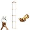 Gdlc - Escaliers en corde et bois pour les enfants atteints de 50 kg de carabiner