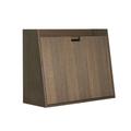 Miliboo - Bureau mural avec rangements en bois foncé L78 cm gabin - Noyer