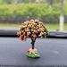 olkpmnmk Living Room Decor Desk Decor Miniature Multicolour Tree Cherry Tree Artificial Flower Tree Decoration Mini Love Tree Home Decor