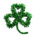 Dopebox St. Patrick s Day Wreath for Front Door Green Shamrock Tinsel Wall Wreath Decoration Lucky Clover Shamrock Shaped Wreath Tinsel Garland 12inch Artificial Tinsel Shamrock Shape Garland (1PC)