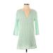 J.Crew Factory Store Casual Dress: Green Dresses - Women's Size Small