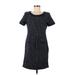 Love Moschino Casual Dress - Sheath: Blue Tweed Dresses - Women's Size 8