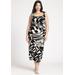 Plus Size Women's Intarsia Column Dress by ELOQUII in Sophisticated Squiggles (Size 14/16)