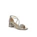 Wide Width Women's Captivate Sandal by LifeStride in Silver Faux Leather (Size 6 W)