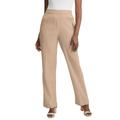 Plus Size Women's Wide Leg Gauze Pant by Jessica London in New Khaki (Size 12 W)