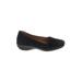 Hotter Flats: Slip On Wedge Classic Black Solid Shoes - Women's Size 5 1/2 - Round Toe