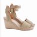 J. Crew Shoes | Nwot J Crew Corsica Gold Leather Suede Espadrilles | Color: Gold/Tan | Size: 7