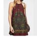 Free People Dresses | Free People Women's Shea Printed Slip Dress Paisley Crochet Boho | Color: Red | Size: Xs