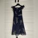 Anthropologie Dresses | Anthropologie Maeve Silk Overlay Floral Dress | Color: Blue/Purple | Size: 0