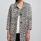 Kate Spade Jackets & Coats | Kate Spade Franny Leopard Print Silk Blend Topper Trench Coat White Black Size 2 | Color: Black/White | Size: 2