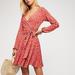 Free People Dresses | Free People Pradera Printed Skater Dress Size L | Color: Red | Size: L