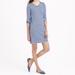 J. Crew Dresses | J.Crew Casual Stripped T-Shirt Dress Size Xl Blue Side Zippers. Pre-Owned | Color: Blue | Size: Xl