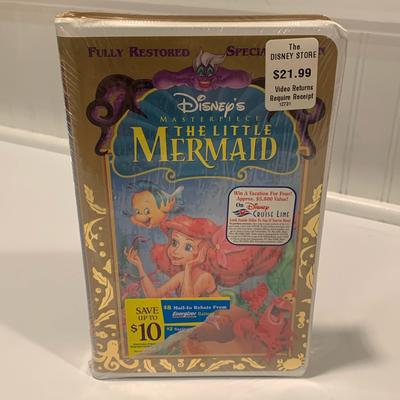 Disney Other | Disney’s Masterpiece The Little Mermaid Vhs Movie | Color: Pink/Red | Size: Osg