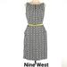 Nine West Dresses | 2/$15 Sale Nine West Sleeveless Dress Sz 10 | Color: Blue/White | Size: 10