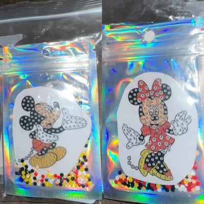 Disney Toys | Disney 5d Sticker Kit - Diy Craft - Mickey Mouse & Minnie - Diamond Art Painting | Color: Red | Size: Vinyl Sticker