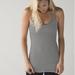 Lululemon Athletica Tops | Lululemon Athletic Tank Top Black & White Striped Racerback Size 6-8 Luon Female | Color: Black/White | Size: M