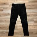 American Eagle Outfitters Jeans | American Eagle Ae Athletic Fit Distressed Denim Jeans Sz 32x34 Black Stretch | Color: Black | Size: 32