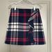 J. Crew Skirts | J Crew Wool Skirt In Blue/Pink/White Plaid | Color: Blue/Pink | Size: 0