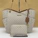 Michael Kors Bags | Michael Kors Large X Chain Shoulder Tote & Lg Flat Multifunctional Phone | Color: Tan/White | Size: Large