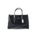 Coach Factory Leather Satchel: Pebbled Black Color Block Bags