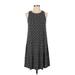 Old Navy Casual Dress - A-Line: Black Print Dresses - Women's Size Small