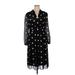 Anne Klein Casual Dress: Black Print Dresses - Women's Size 16