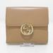 Gucci Bags | Gucci Interlocking G Double-Hook Wallet 615525 Cream Leather Women | Color: Cream | Size: Os