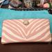 Coach Bags | Coach Peyton Pink Zebra Leather Wallet | Color: Pink | Size: Os