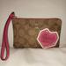 Coach Bags | Coach Signature Special Addition Good Times Wristlet | Color: Pink/Tan | Size: Os