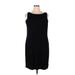 Eileen Fisher Casual Dress - Sheath: Black Print Dresses - Women's Size X-Large