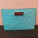 Kate Spade Accessories | Kate Spade Blue Ostrich Card Holder! | Color: Blue | Size: Os