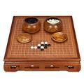 Weiqi chessboard,Go Chess Game Set, Single-Sided Convex Go Pieces with Two Jar and Go Board Chess Go Game Board, Gifts for Mens and Teens (Color : B Go pot) (Color : A Go Pot) (Color : A Go Pot)