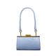 SKINII Women's Handbag， 1pc Retro Blue Shoulder Bags for Women Wide Strap Female Handbag Metal Clip Design Ladies Crossbody Bag