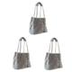 SOIMISS 3pcs Bucket Bag Faux Crossbody Purse Purses for Women Fluffy Bag Winter Shoulder Bag Hobo Tote Bag Faux Fur Wallets for Women Hairy Women's Plush Fanny Pack