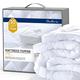 Bedbric Mattress Topper Single Bed 4 Inches - Soft & Fluffy Quilted Single Mattress Topper - Hypoallergenic Single Bed Mattress Topper - 10 cm Thick Single Mattress Topper (Pack of 2)