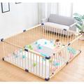 Sonakia Natural Wooden Baby Playpen 140x200cm 150x180cm 160x160cm, Foldable Baby Fence, Toddler Playpen, Infant Crawling Fence, Baby Playpen With Door,110x110cm