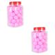 Kisangel 120 Pcs Outdoor Decor Sports Balls Training Pong Balls Goblincore Room Decor Pong Balls Bulk Outdoor Indoor -pong Balls Table Tennis Balls Cat Toy Ball Manual Crafts Pink