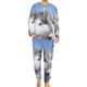 Siberian Huskies Comfortable Mens Pyjamas Set Round Neck Long Sleeve Loungewear with Pockets 4XL