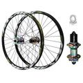 UJKDDDCC MTB Bike Wheelset 24 Inch 26 Inch, Quick Release Aluminum Alloy 27.5" 29 Inch Hybrid/Bike Hub 2250g Disc Brake 32H Mountain Rim Cycling for 7-12 Speed