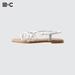 Women's Narrow Strap Sandals | Off White | Medium | UNIQLO US