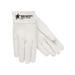 MCR Safety Red Ram Leather Welding Work Gloves Grain Goatskin Leather 2.5in Band Top Clute Pattern White XX - Large 4912