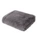 Gracie Mills Stephens Solid Plush Faux Fur Throw Blanket